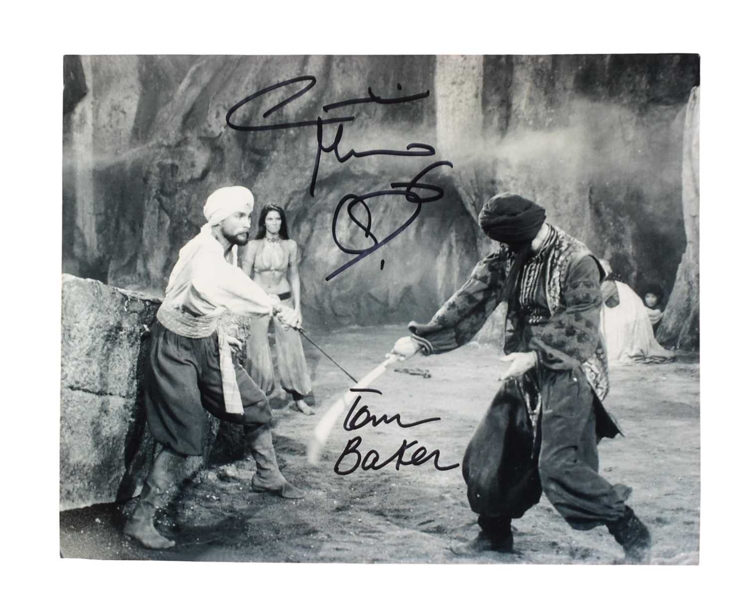 Lot 123 - THE GOLDEN VOYAGE OF SINBAD (1973) - DUAL SIGNED 8X10" PHOTO - AFTAL