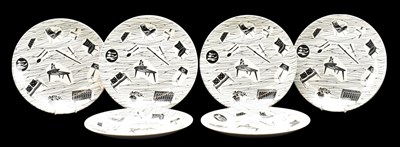 Lot 468 - ENID SEENEY FOR RIDGWAY POTTERIES - HOMEMAKER - SET OF SIX 1960S CABINET PLATES