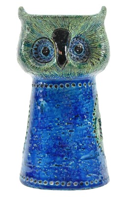 Lot 1 - ALDO LONDI FOR BITOSSI - VINTAGE MID CENTURY 1960S STUDIO ART POTTERY OWL FIGURINE