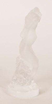 Lot 90 - LALIQUE - 1960S FRENCH FROSTED CRYSTAL GLASS LA FAUNE FIGURE