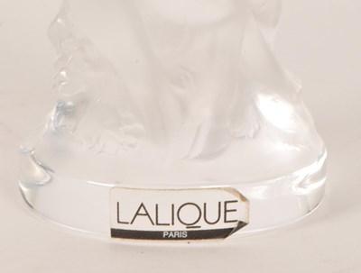 Lot 90 - LALIQUE - 1960S FRENCH FROSTED CRYSTAL GLASS LA FAUNE FIGURE