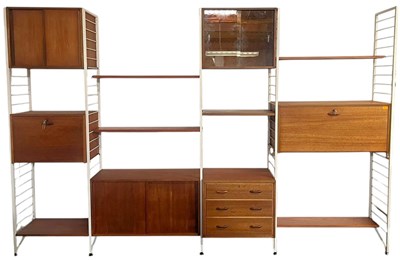 Lot 200 - ROBERT HEAL FOR STAPLES - LADDERAX - FOUR-BAY WALL UNIT