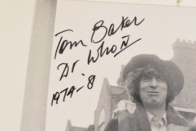 Lot 102 - DOCTOR WHO - TOM BAKER (FOURTH DOCTOR) - SIGNED 8X10" PHOTOS - AFTAL