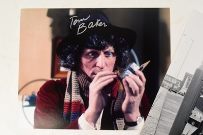 Lot 102 - DOCTOR WHO - TOM BAKER (FOURTH DOCTOR) - SIGNED 8X10" PHOTOS - AFTAL