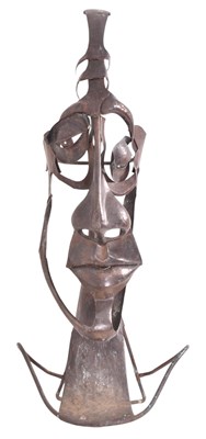 Lot 138 - CONTEMPORARY BESPOKE MADE COPPER FIGURATIVE SCULPTURE