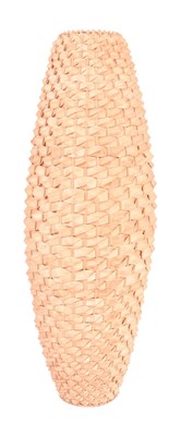 Lot 476 - VINTAGE ITALIAN INSPIRED 20TH CENTURY WOVEN RATTAN PINEAPPLE LAMP