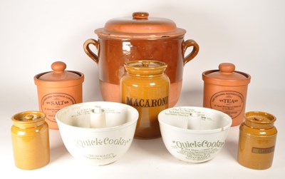 Lot 192 - COLLECTION OF STONEWARE & TERRACOTTA FOOD CONTAINERS