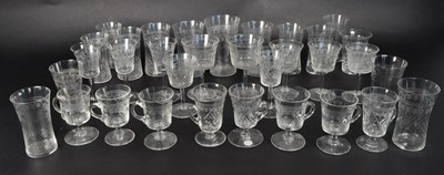 Lot 98 - COLLECTION OF EDWARDIAN EARLY 20TH CENTURY PALL MALL GLASSWARE