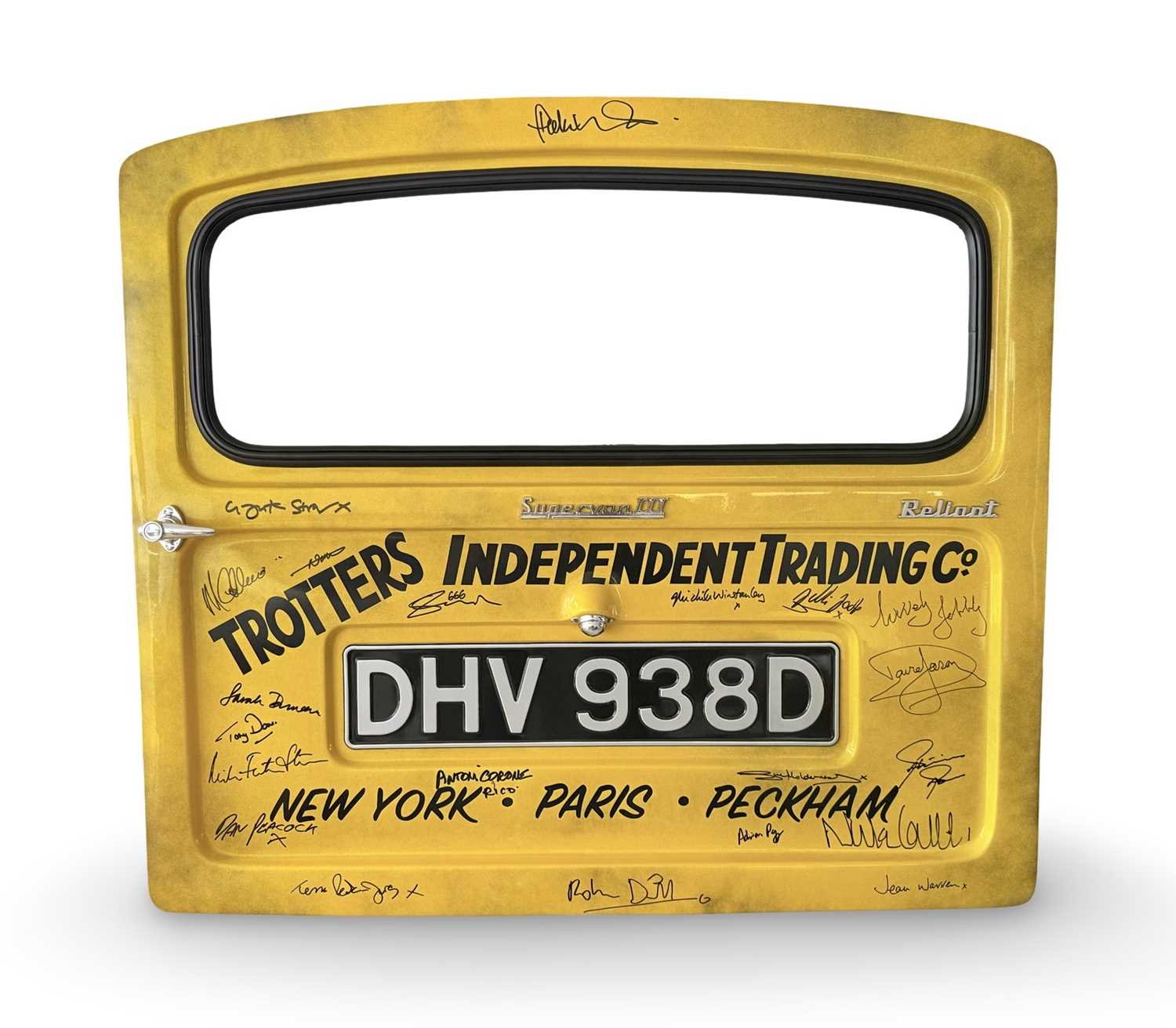Lot 2 - ONLY FOOLS & HORSES - DAVID JASON + CAST SIGNED VAN DOOR