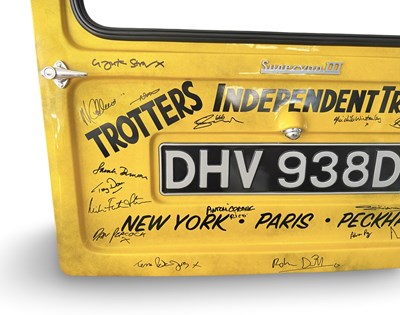 Lot 2 - ONLY FOOLS & HORSES - DAVID JASON + CAST SIGNED VAN DOOR