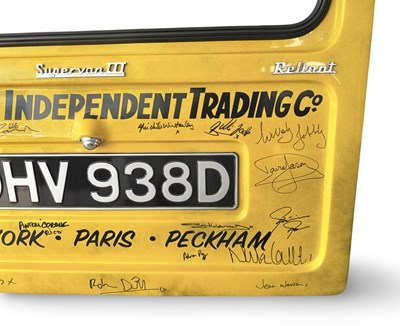 Lot 2 - ONLY FOOLS & HORSES - DAVID JASON + CAST SIGNED VAN DOOR