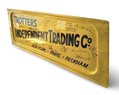 Lot 40 - ONLY FOOLS & HORSES - CAST SIGNED TROTTER VAN PANEL