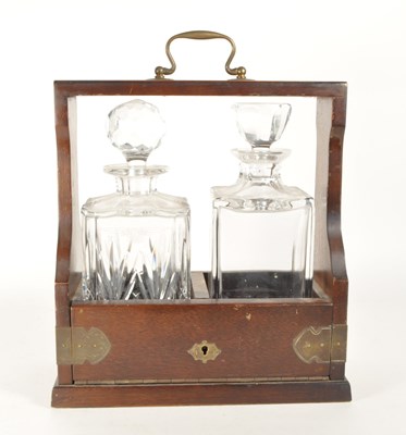 Lot 290 - 20TH CENTURY CRYSTAL CUT GLASS DECANTER TANTALUS