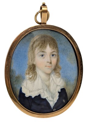 Lot 41 - ATTR. GEORGE PLACE - CIRCA 1790 IVORY PORTRAIT MINIATURE OF ROBERT SUTTON, LATER CANNON OF RIPON
