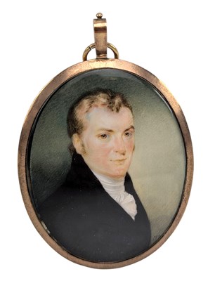Lot 46 - JAMES THOMAS BARBER BEAUMONT (1774-1841) - EARLY 19TH CENTURY IVORY PORTRAIT MINIATURE