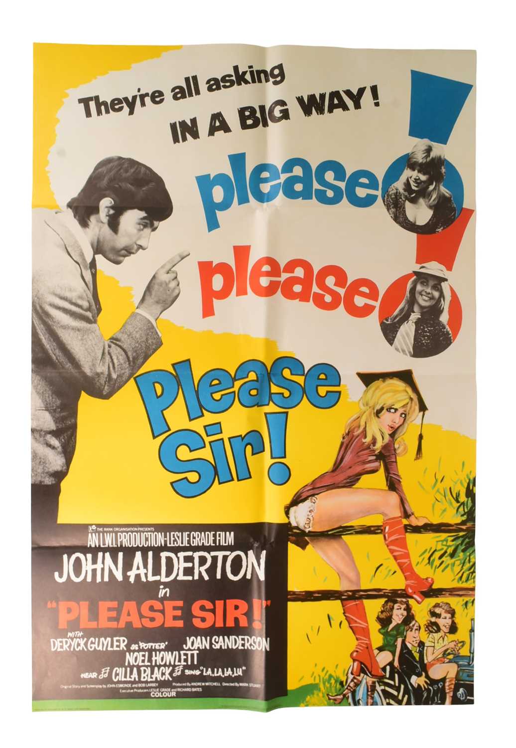 Lot 16 - PLEASE SIR! (1971) - ORIGINAL BRITISH QUAD CINEMA POSTER