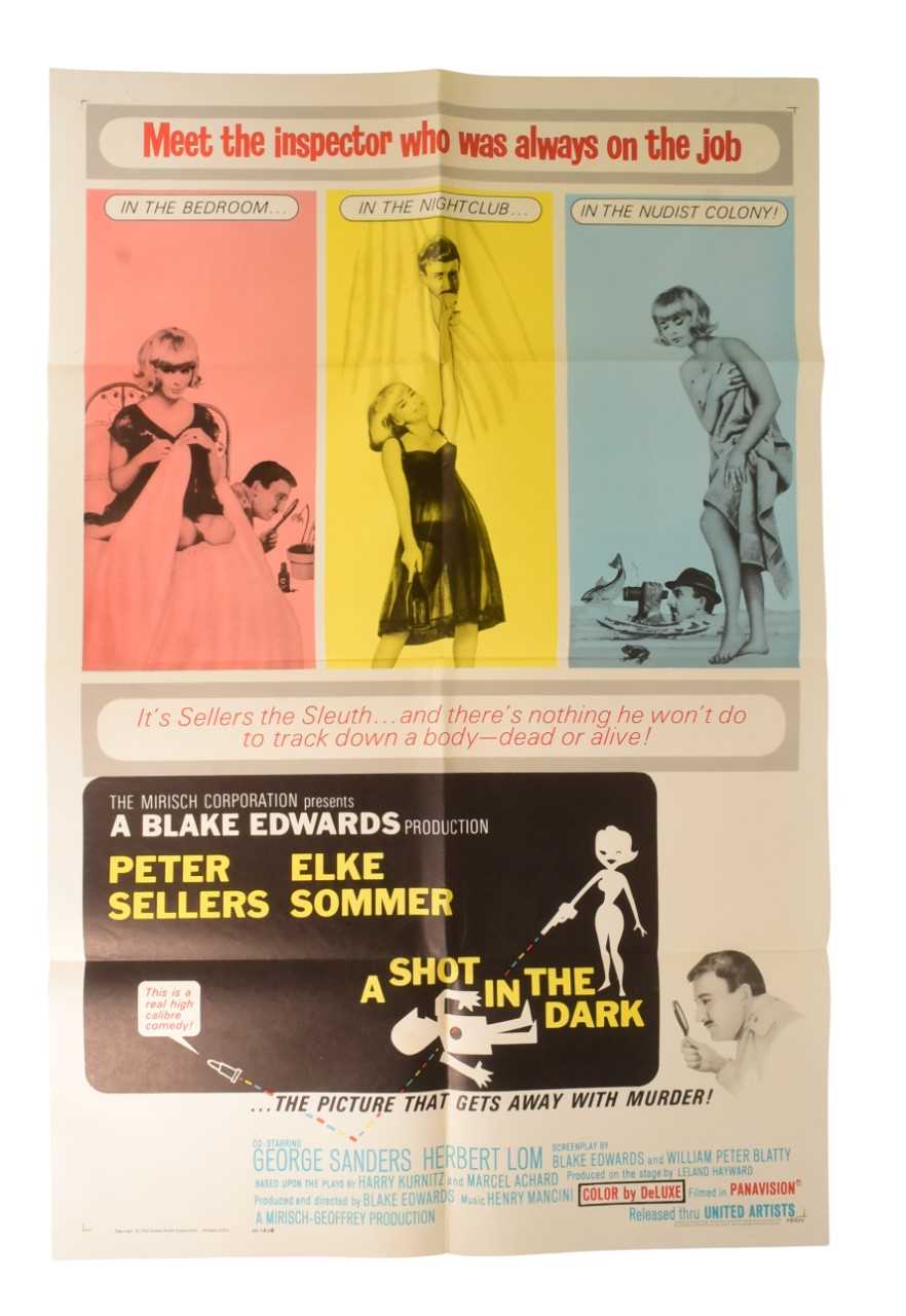 Lot 209 - A SHOT IN THE DARK (1964) - PINK PANTHER - ORIGINAL QUAD MOVIE POSTER