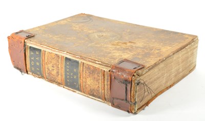 Lot 525 - EARLY 19TH CENTURY 1817 HARDBACK HOLY BIBLE