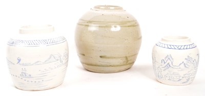 Lot 448 - COLLECTION OF 20TH CENTURY HAND MADE CHINESE GINGER JARS