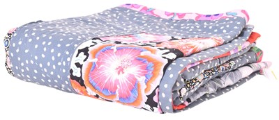 Lot 427 - KAFFE FASSETT - LARGE MODERN PATCHWORK RUNNER / THROW