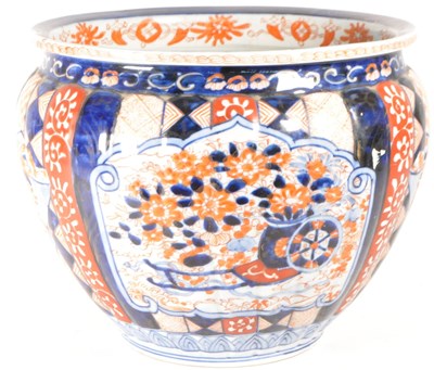 Lot 111 - 19TH CENTURY JAPANESE CERAMIC IMARI PLANTER