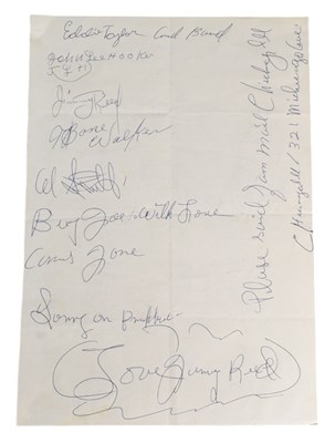 Lot 9 - BLUES - BLUES MUSICIAN AUTOGRAPHS ON PAPER