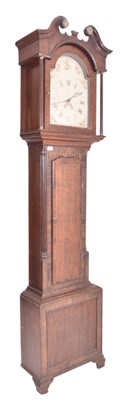 Lot 612 - 19TH CENTURY VICTORIAN MAHOGANY LONGCASE CLOCK