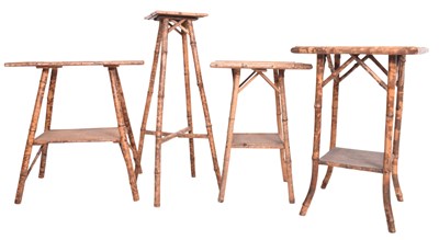 Lot 338 - SELECTION OF VICTORIAN AESTHETIC MOVEMENT BAMBOO TABLES