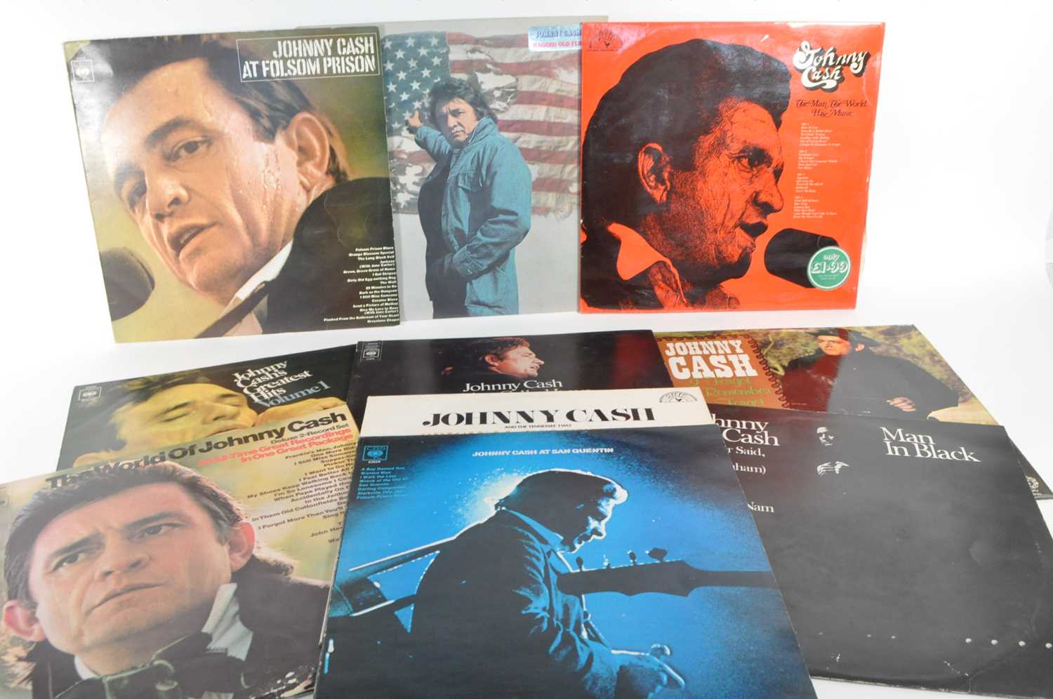 Lot 420 - COLLECTION OF LATE 20TH CENTURY JOHNNY CASH LP VINYL RECORDS