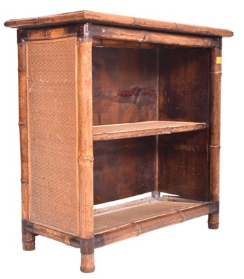 Lot 335 - 19TH CENTURY AESTHETIC MOVEMENT BAMBOO BOOKCASE