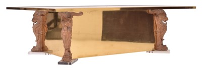 Lot 550 - HOLLYWOOD REGENCY ITALIAN STYLE RETRO LOW OCCASIONAL TABLE