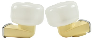 Lot 546 - PAIR OF FRENCH MID CENTURY ALLIBERT WALL SCONCES
