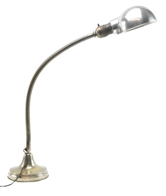 Lot 542 - OFIDIA - VINTAGE ITALIAN MID CENTURY INDUSTRIAL 1930S CHROME GOOSENECK DESK LAMP