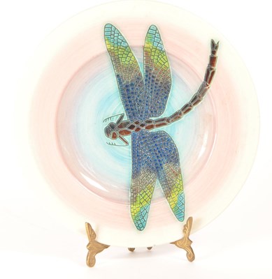 Lot 4 - DENNIS CHINA WORKS - 1998 DRAGONFLY CERAMIC PLATE