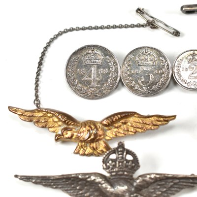 Lot 242 - COLLECTION OF MILITARY & VICTORIAN BROOCH PINS & BUTTONS