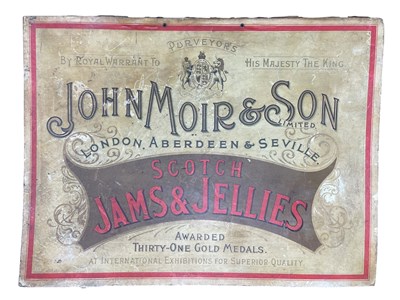 Lot 104 - JOHN MOIR & SON LIMITED - EARLY 20TH CENTURY ADVERTISING DOUBLE SIDED SHOW CARD