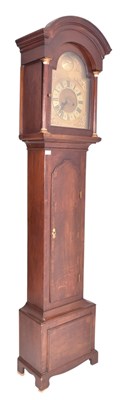 Lot 393 - 19TH CENTURY TEMPUS FUGIT OAK-CASED GRANDFATHER CLOCK
