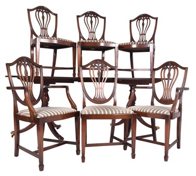 Lot 355 - THOMAS GLENISTER - REGENCY STYLE MAHOGANY DINING TABLE AND CHAIRS