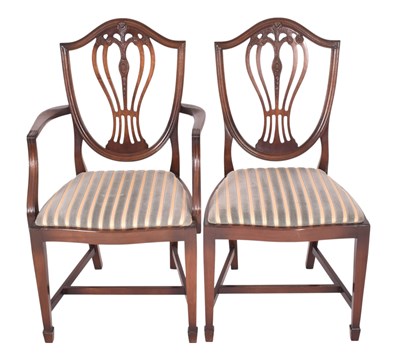 Lot 355 - THOMAS GLENISTER - REGENCY STYLE MAHOGANY DINING TABLE AND CHAIRS
