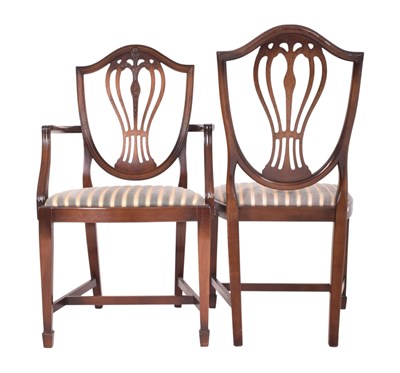 Lot 355 - THOMAS GLENISTER - REGENCY STYLE MAHOGANY DINING TABLE AND CHAIRS
