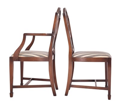 Lot 355 - THOMAS GLENISTER - REGENCY STYLE MAHOGANY DINING TABLE AND CHAIRS