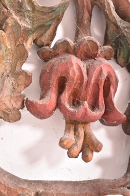 Lot 404 - LATE 19TH CENTURY CARVED PIERCED WOOD TREE OF LIFE ARCHITECTURAL PANEL