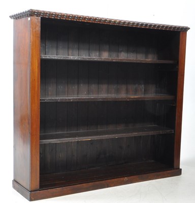Lot 778 - 19TH CENTURY OPEN WINDOW MAHOGANY BOOKCASE