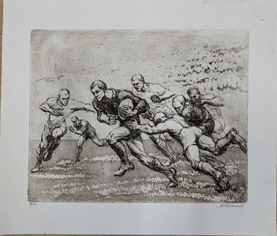 Lot 20 - MARCEL CHIRNOAGA - THE GAME - ETCHING FROM INEVITABLE MONSTERS SERIES SIGNED IN PENCIL