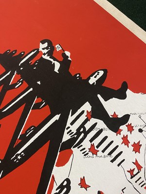 Lot 5 - NIXON'S PEACE - VINTAGE 1972 CUBAN ANTI WAR POSTER BY LAZARO ABREU