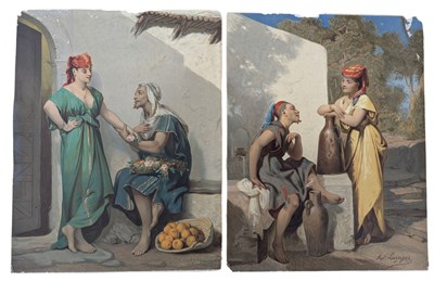 Lot 29 - PAIR OF JEAN RAYMOND HIPPOLYTE LAZERGES PRINTS ON CARD