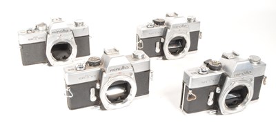 Lot 340 - MINOLTA - FOUR VINTAGE 20TH CENTURY 35MM SLR CAMERAS