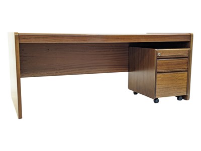 Lot 853 - 20TH CENTURY DANISH TEAK OFFICE DESK
