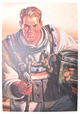 Lot 530 - RAFAEL DE SOTO - LARGE G.I. JOE PULP POP ART PANEL