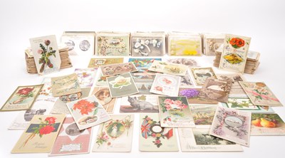 Lot 493 - PRE WWI COLLECTION OF GREETINGS POSTCARDS